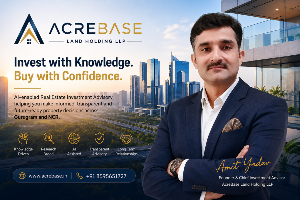 Amit Yadav, Founder and Chief Real Estate Investment Advisor, AcreBase Land Holding LLP, Gurugram, NCR Delhi
