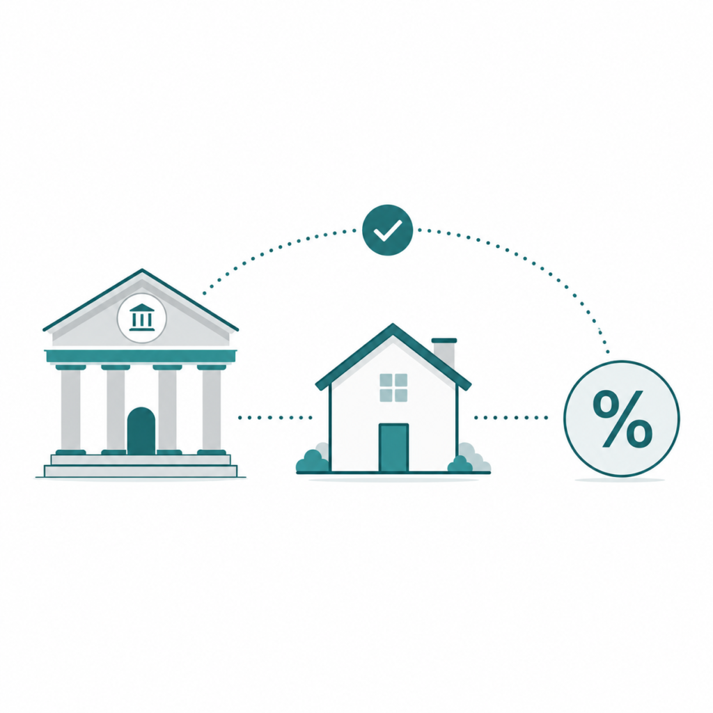 bank to home financing infographic