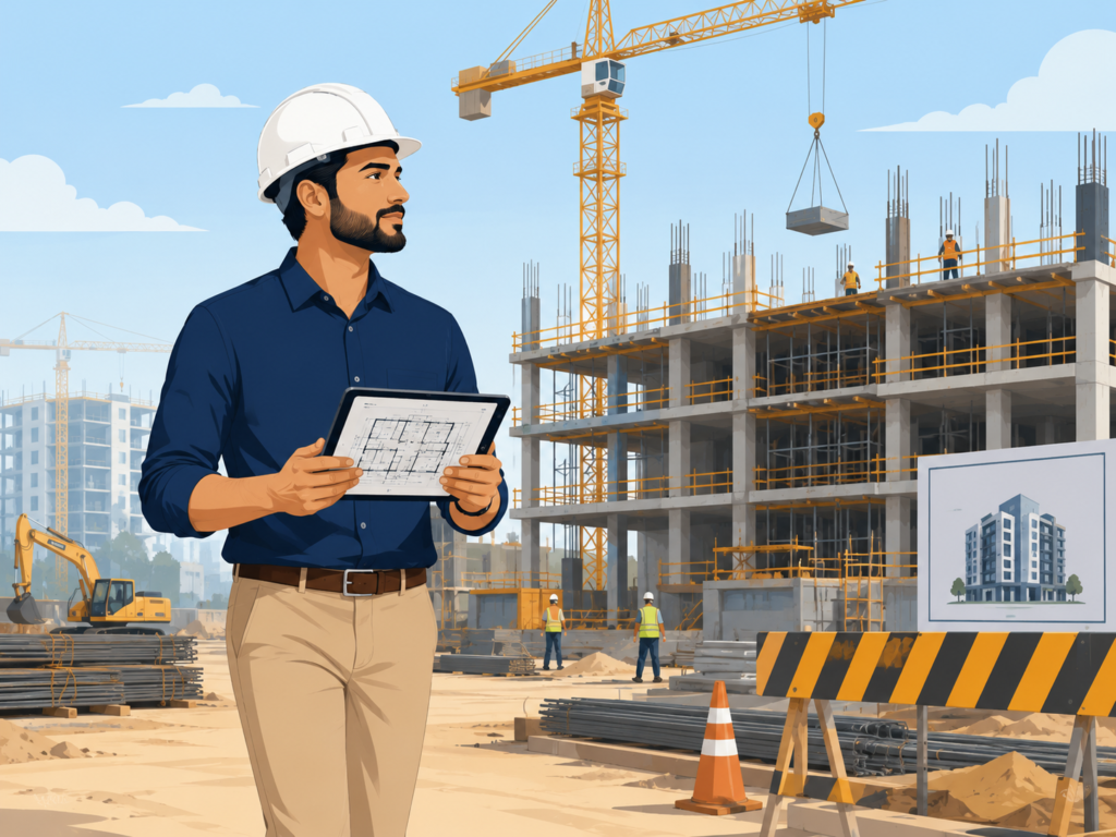 construction inspector surveying building site (2)
